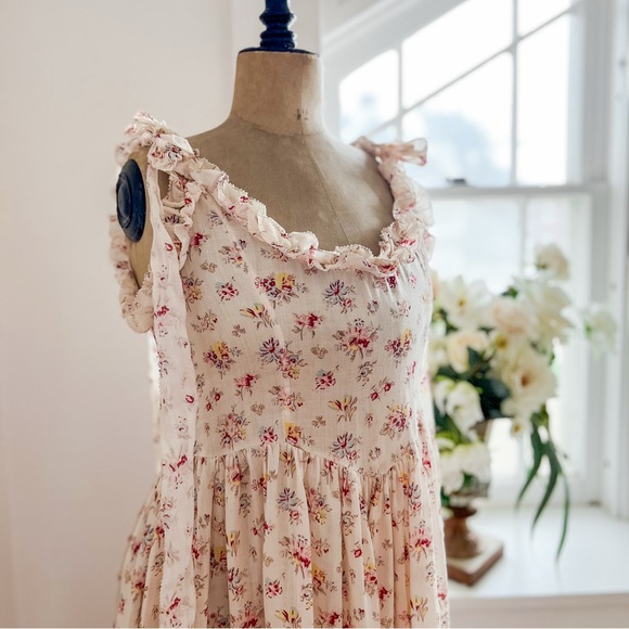 Ethereal Doen Ondine Dress Tuileries Blooms Size Large Cottagecore Dress - Picture 8 of 14